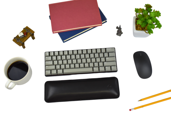 Bailey 60 Percent Size Keyboard Leather Wrist Rest Black - 60 Percent Keyboard Accessories Shot