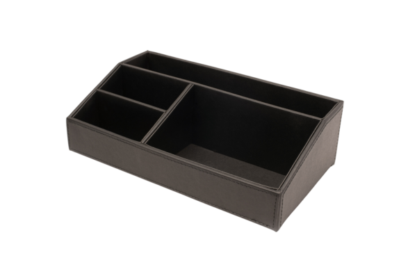 Armory Leatherette Stackable Caddy Desk Organizer - Featured Shot