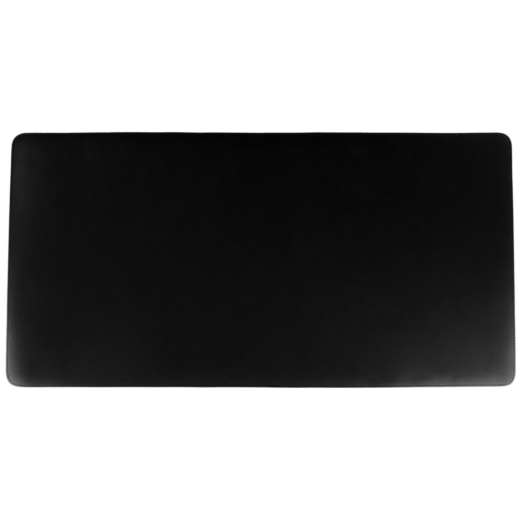 Courtyard Leatherette Desk Pad Mat Blotter Black No Logo - Featured Shot